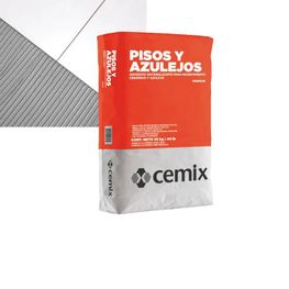 Adhesivo Cemix Pisos y Azulejos Gris 20kg