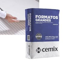 Adhesivo Cemix Formatos Grandes Gris 20kg