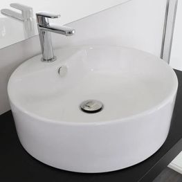 Lavamanos Alba Blanco Bowl Redondo 410 mm