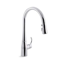 Mezcladora Cocina Simplice Cromo Monomando Cuello Ganso Pull Out