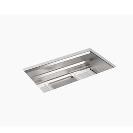 Lavatrastos Prolific Inox Submontar Rectangular 1 Fosa 83.8x45 cm Con Accesorios