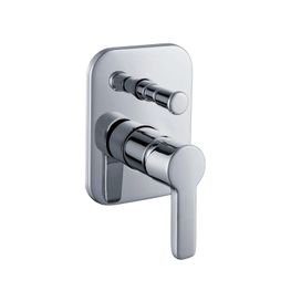 Mezcladora Ducha Trento Cromo Monomando Empotrada Con Diverter