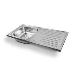 Lavatrastos Noho 1 Fosa Derecha Ala Izquierda 100x50x17 cm Incluye Contracanasta y Cola