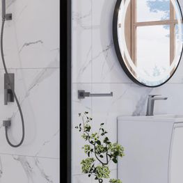 Portapapel Horizontal sin Tapa Kubika Gun Grey PVD