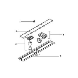 Desagüe Perimetral Smart Cromo Rectangular 600mm Para Inserto