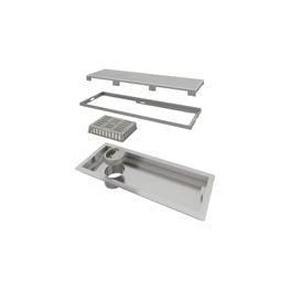 Rejilla Piso Unique Acero Inoxidable 25cm