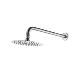 Kit de Ducha Home II Satin Inox con Brazo y Cabeza Redonda 200 mm