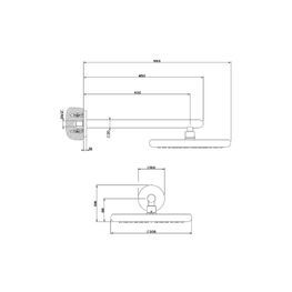 Cabeza y Brazo de Ducha Redonda Goccia Cromo
