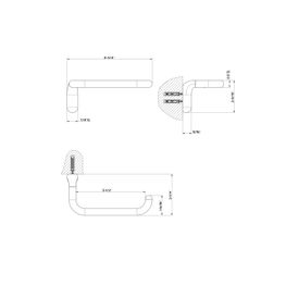 Portapapel Goccia Cromo Horizontal/Vertical