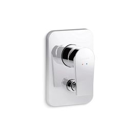 Mezcladora Ducha Taut/Pitch Cromo Monomando Empotrada Con Diverter