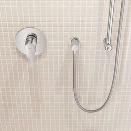 Grifo Ducha BauEdge New Cromo Monomando Empotrado Sin Diverter