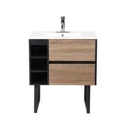 Mueble Baño California 70x46x85cm Con Lavamanos Cerámica