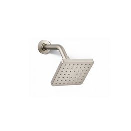Grifo Ducha Parallel Níquel Cepillado Cabeza Cuadrada 127 mm