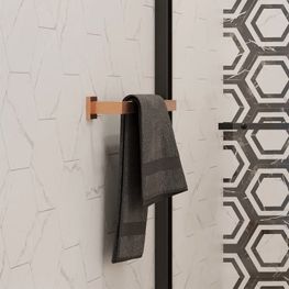 Toallero de Barra 600 mm Kubika Rose Gold Anti-Huella PVD