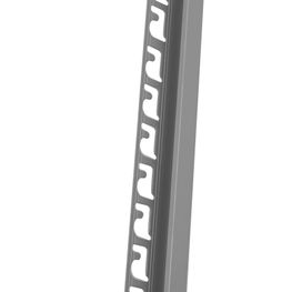 Perfil Aluminio Projolly Square Cromo 12.5 mm 2.7 m.l.