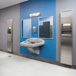 Dispensador Jabón Líquido / Gel Bradley Acero Inox con Sensor Pared