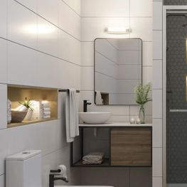 Toallero Corto 231mm Urban II Negro Mate