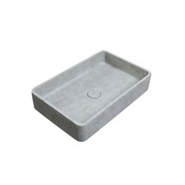 Lavamanos Sorrento Gris Claro Rectangular 506x326 mm con Desagüe