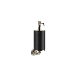 Dispensador Jabón Veinti20 Nickel/Cerámica Negro Pared