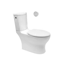 Inodoro Helvex Blanco Two Piece Elongado Sensor/Manual 4.8L