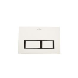 Placa Pulsador Eclipse Blanco Doble Push Rectangular