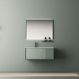 Mueble Baño Broadway 100x55x41cm Con Top