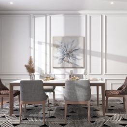Moldura Blanca Pintable Clásica 15x37x2900