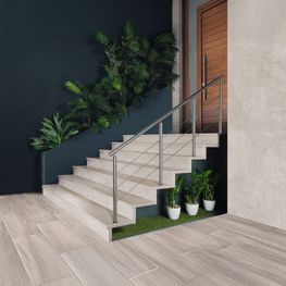 Tucson Peldaño Angular White Antislip 120x32/3