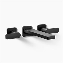 Grifo Tina Bimando Parallel Negro a Pared