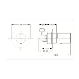 Grifo Ducha Conic Cromo Monomando Empotrado Sin Diverter
