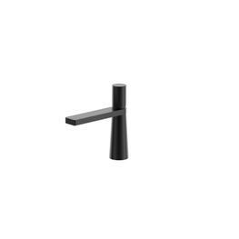 Grifo Lavabo Conic Negro Monomando Caño Bajo Sin Desagüe