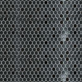 Mosaico Hexagonal Negro Gótico 26x30 cm Caja