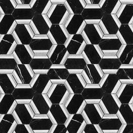 Mosaico Hexa Cobra Hexagonal 26x30 cm