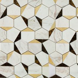 Mosaico Hexa Krait Hexagonal 26x30 cm