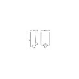 Mingitorio Urban II Blanco Descarga 1L con Spud