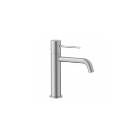 Grifería Lavabo Slim Nickel Cepillado Caño Bajo